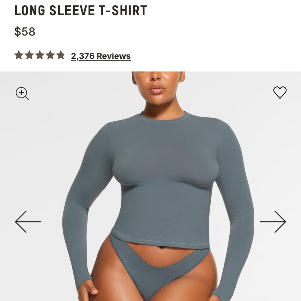 SKIMS cotton jersey longsleeve